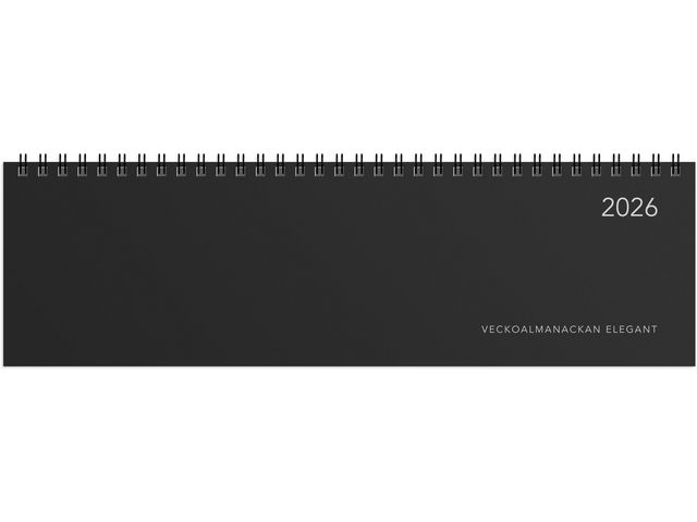 Burde Veckoalmanackan Elegant 2026 | Almanackor och kalendrar - Bordskalendrar och skrivunderlägg - Bordskalendrar | Kontorsexperten