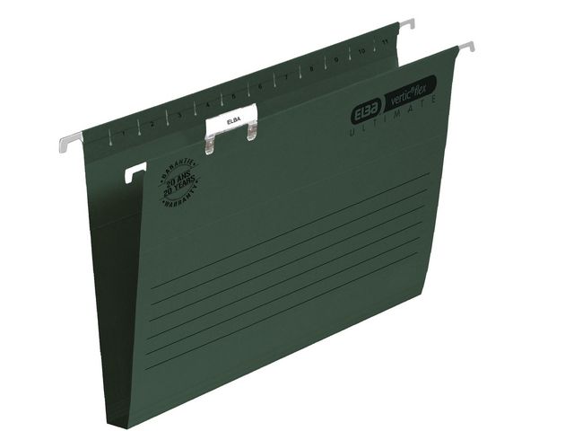 Elba Hängmapp Vertic Folio 30mm grön | Kontorsmaterial - Mappar och plastfickor - Hängmappar | Kontorsexperten