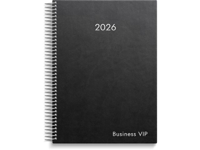 Burde Kalender Business VIP 2026 svart | Almanackor och kalendrar - Veckokalendrar - Business | Kontorsexperten