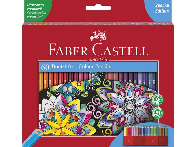 FABER-CASTELL Färgpenna Classic 60 färger 60/fp | Skola och förskola - Pennor och tillbehör - Färgpennor - Standard | Kontorsexperten