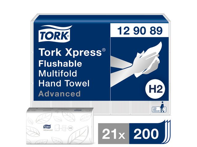 Produktfoto för Tork Pappershandduk Advanced Xpress Mjuk Multifold H2