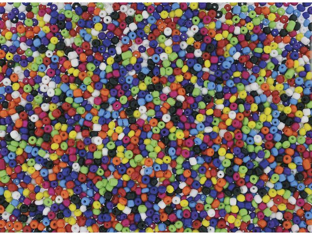 Glaspärlor rocailles 500g | Skola och förskola - Hobbymaterial - Pärlor | Kontorsexperten