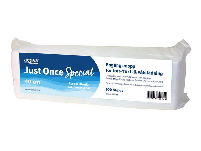 Produktfoto för Activa Engångsmopp JustOnce Special 40cm