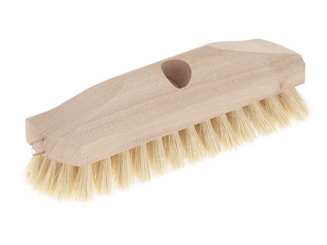 NORDEX Kvasthuvud av trä, styva borsthår, 22 cm, gul | Städ och hygien - Borstar och levanger - Levanger och skurborstar | Kontorsexperten