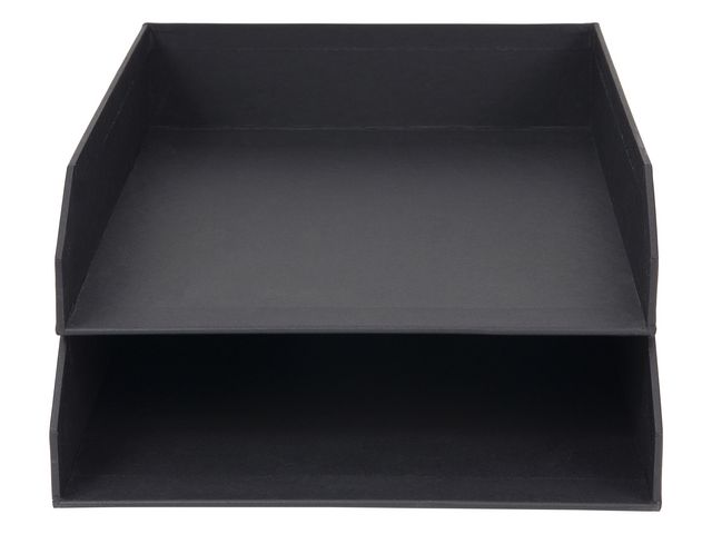 Bigso Box Brevkorg kartong grå 2/fp | Kontorsmaterial - Till skrivbordet - Brevkorgar | Kontorsexperten