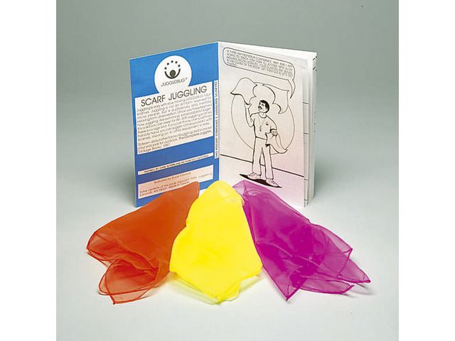 Jongleringsdukar, kvadratiska, nylon, 400 x 400 mm, olika färger 3/fp | Skola och förskola - Idrott, hälsa och rörelse - Motorik | Kontorsexperten