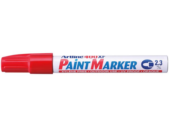 Artline Märkpenna Rund 400XF Paint röd | Kontorsmaterial - Pennor - Märkpennor - Rund spets | Kontorsexperten