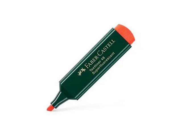 Faber-Castell Överstrykningspenna, TEXTLINER 48, snedskuren spets, 1 mm, 2 mm och 5 mm, påfyllningsbar, orange | Kontorsmaterial - Pennor - Överstrykningspennor | Kontorsexperten