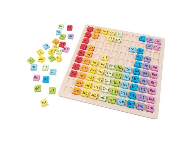 PLAYBOX Multiplikationstabell i trä | Skola och förskola - Klassrummet / Lära - Matematik | Kontorsexperten