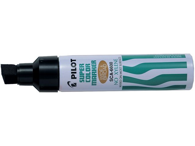 Pilot Märkpenna Super Color Jumbo Marker permanent, snedskuren spets, svart | Kontorsmaterial - Pennor - Märkpennor - Skuren spets | Kontorsexperten