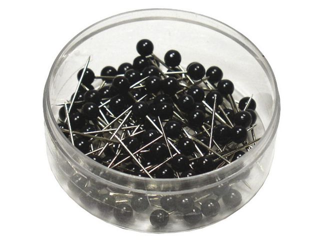 Kartnålar runda svart 100/fp | Kontorsmaterial - Häftstift och kartnålar - Kartnålar | Kontorsexperten