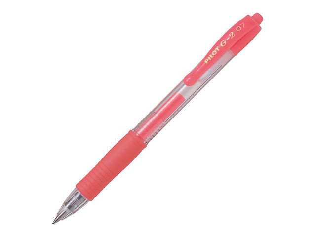 Pilot Gelpenna G-2 0,7 Neon Röd | Kontorsmaterial - Pennor - Gelpennor | Kontorsexperten
