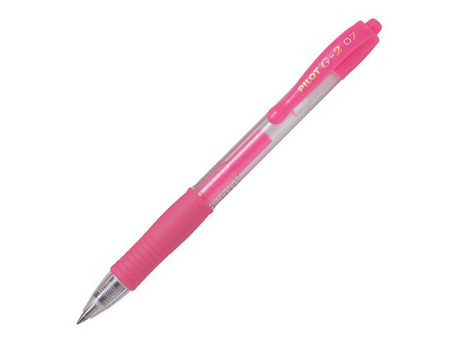 Pilot Gelpenna G-2 0,7 Neon Rosa | Kontorsmaterial - Pennor - Gelpennor | Kontorsexperten