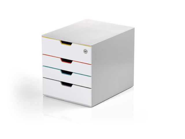 Durable Blankettbox Varicolor 4 Safe vit | Kontorsmaterial - Till skrivbordet - Blankettfack och Boxar | Kontorsexperten