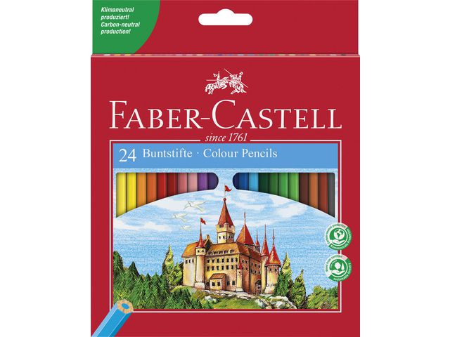 Faber-Castell Färgpennor Slott 24/fp | Skola och förskola - Pennor och tillbehör - Färgpennor - Standard | Kontorsexperten