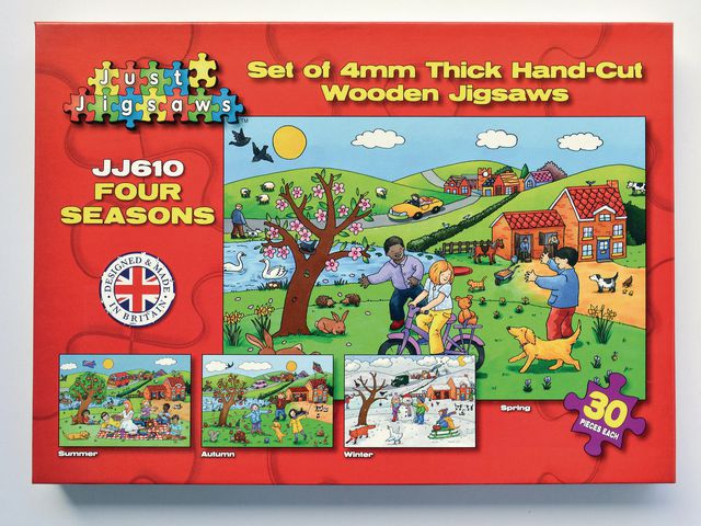 Pussel 4 årstider 4 olika pussel | Skola och förskola - Lekmaterial - Pussel - Askpussel | Kontorsexperten