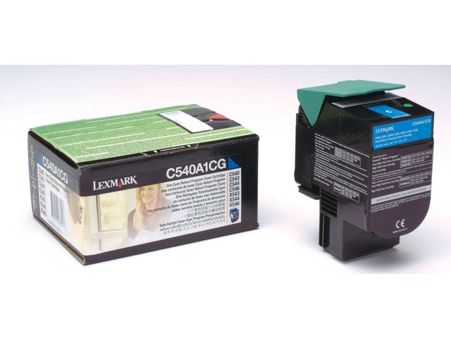 Lexmark Toner C540A1CG, cyan, singelförpackning | Toner och bläck - Tonerkassetter - Toner Lexmark | Kontorsexperten
