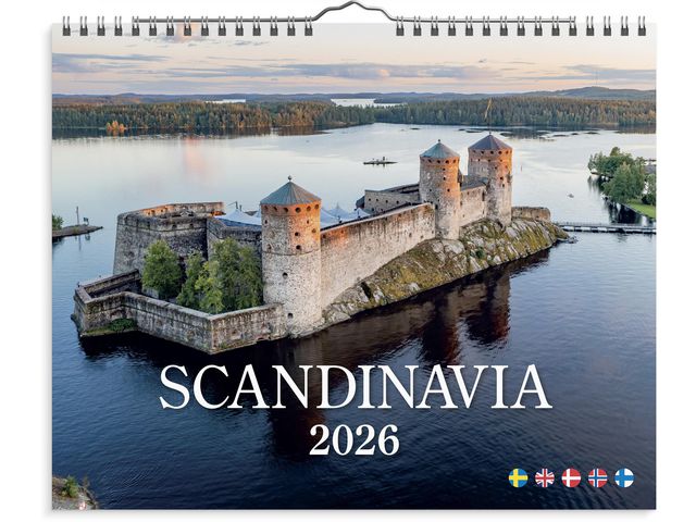 Burde Väggkalender Scandinavia 2026 | Almanackor och kalendrar - Väggkalendrar - Bildkalendrar | Kontorsexperten