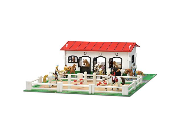 MICKI Stall med paddock | Skola och förskola - Lekmaterial - Dockhus, bondgård och lekhus | Kontorsexperten