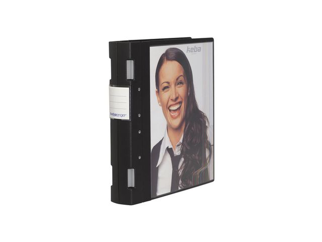 KEBA Gaffelpärm ergo A4+ folieficka svart | Kontorsmaterial - Pärmar och register - Gaffelpärmar i plast | Kontorsexperten