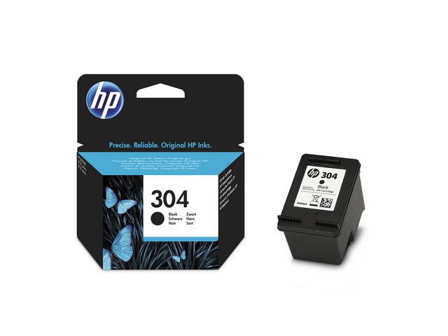 HP Bläckpatron N9K06AE 304 Svart | Toner och bläck - Bläckpatroner - Bläckpatroner HP | Kontorsexperten