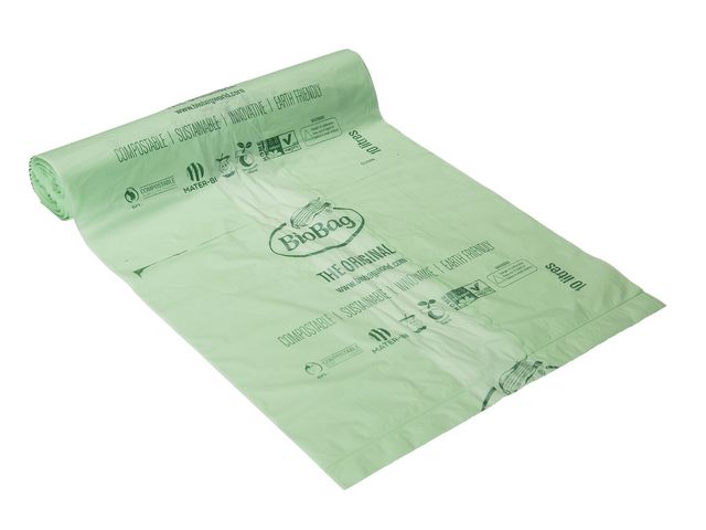 BioBag Papperskorgspåse 10L 25/rl | Städ och hygien - Påsar och säckar - Papperskorgspåsar | Kontorsexperten