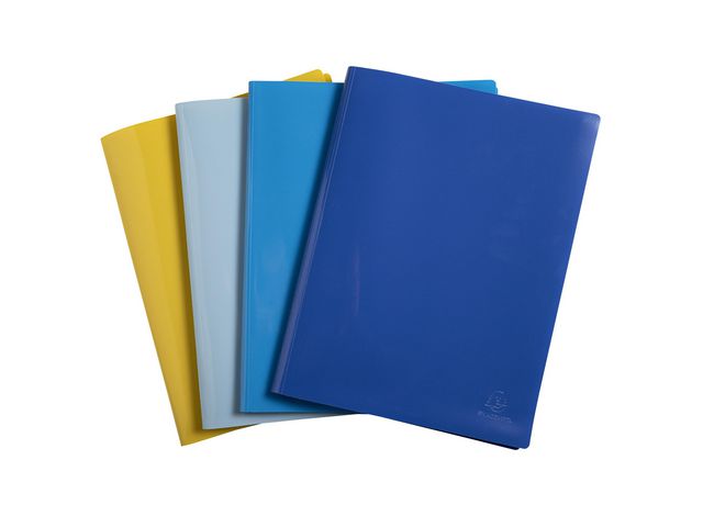 Exacompta Demobok BeeBlue 40 fickor sorterade färger 4/fp | Kontorsmaterial - Pärmar och register - Demopärmar och demoböcker | Kontorsexperten