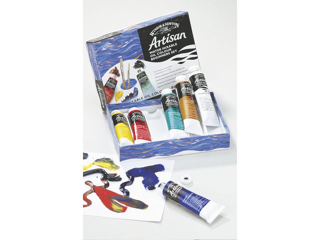 Hantverksoljefärger, vattenlösliga, 126 ml, olika färger | Skola och förskola - Målarfärg och tillbehör - Oljefärg | Kontorsexperten