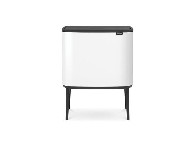 BRABANTIA Papperskorg Bo Touch Bin 3x11L Vit | Städ och hygien - Avfallshantering och källsortering - Papperskorgar | Kontorsexperten