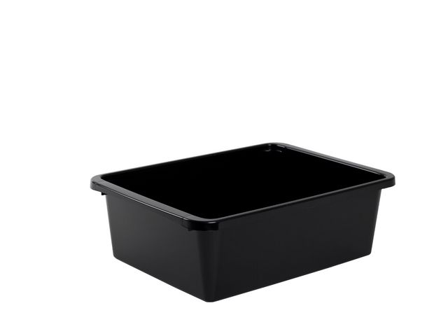 NORDISKA PLAST Förvaringsbox Store It 10L, svart | Skolmöbler och inredning - Förvaringsmöbler - Backar, boxar och korgar | Kontorsexperten
