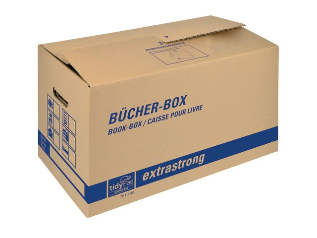 tidyPac Flyttlåda TIDYPAC 580x300x330mm | Emballage och lagerutrustning - Lådor och well - Flyttlådor | Kontorsexperten