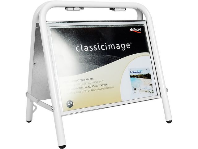 Gatuställ A3 liggande vit Mäklarställ | Kontorsmaterial - Butiksmaterial - Gatuställ | Kontorsexperten