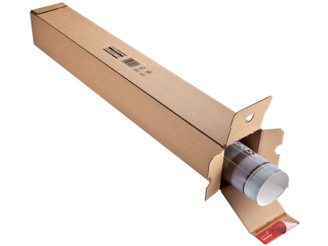 ColomPac Fyrkantstub 860x108x108mm brun | Emballage och lagerutrustning - Lådor och well - Papptuber | Kontorsexperten