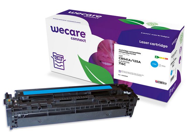 Wecare Toner HP CB541A/1979B002 1,4K cya | Toner och bläck - Tonerkassetter - Toner WeCare | Kontorsexperten