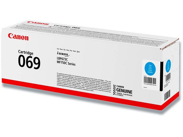 Canon Toner 069 C 1,9K Cyan | Toner och bläck - Tonerkassetter - Toner Canon | Kontorsexperten