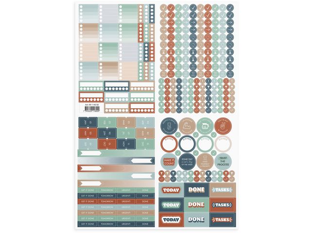 Burde Stickersark Be more productive | Almanackor och kalendrar - Temakalendrar - Kreativitet | Kontorsexperten