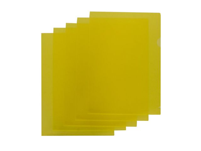 Aktmapp kraftig A4 0,18 gul | Kontorsmaterial - Mappar och plastfickor - Plastmappar och aktmappar | Kontorsexperten