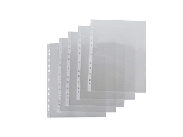 Plastficka A4präglad0,06mm 100/fp 100/fp | Kontorsmaterial - Mappar och plastfickor - Plastfickor - Öppen överkant | Kontorsexperten