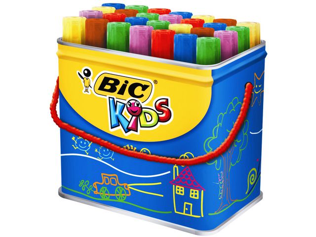 BIC® Märkpenna, KiDS Decoralo, extra bred spets på 2,3mm, vattenbaserat, olika färger 30/fp | Skola och förskola - Pennor och tillbehör - Fiberpennor - Standard | Kontorsexperten