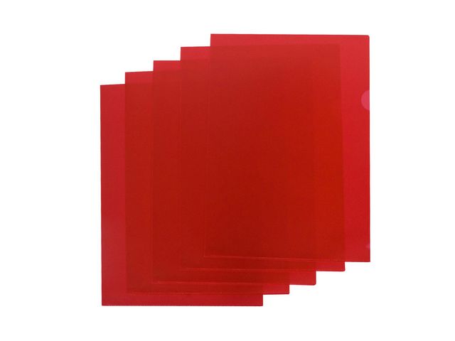 Aktmapp kraftig A4 0,18 röd | Kontorsmaterial - Mappar och plastfickor - Plastmappar och aktmappar | Kontorsexperten