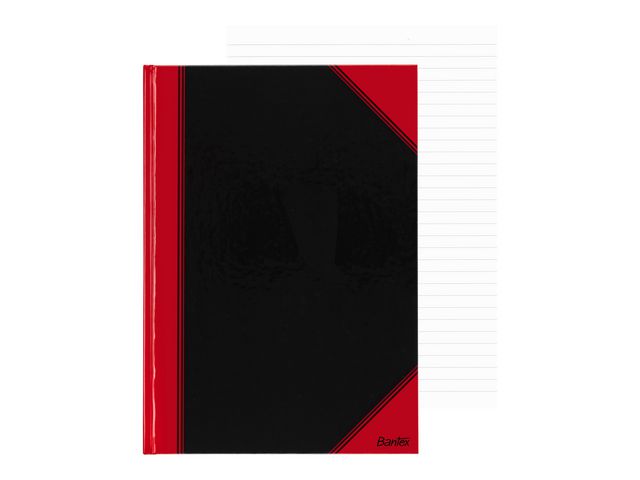 BANTEX Kinabok A5 96 blad linjerad | Kontorsmaterial - Block och anteckningsböcker - Vaxduksböcker | Kontorsexperten