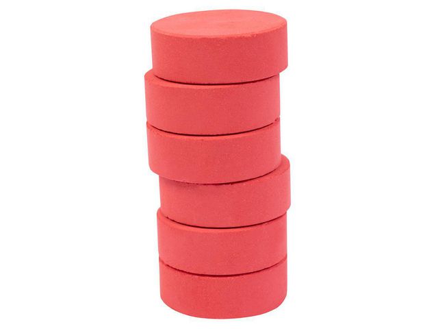 PLAYBOX Färgblock 44 mm, ljusröd 6/fp | Skola och förskola - Målarfärg och tillbehör - Färgblock | Kontorsexperten