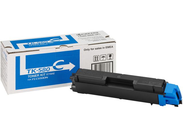 KYOCERA Toner, 580C, cyan, 1T02KTCNL0 | Toner och bläck - Tonerkassetter - Toner Kyocera | Kontorsexperten