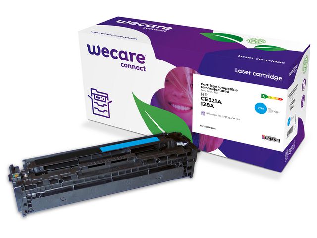 Wecare Toner HP CE321A 1,3K cyan | Toner och bläck - Tonerkassetter - Toner WeCare | Kontorsexperten