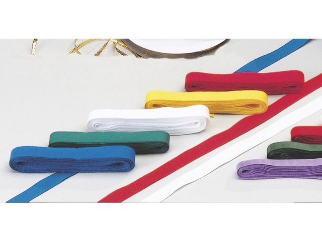 Bomullsband, mjukt, hållbart, 5 m x 13 mm, röd | Skola och förskola - Hobbymaterial - Band | Kontorsexperten