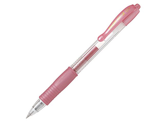 Pilot Gelpenna G-2 Metallic 0,7 rosa | Kontorsmaterial - Pennor - Gelpennor | Kontorsexperten