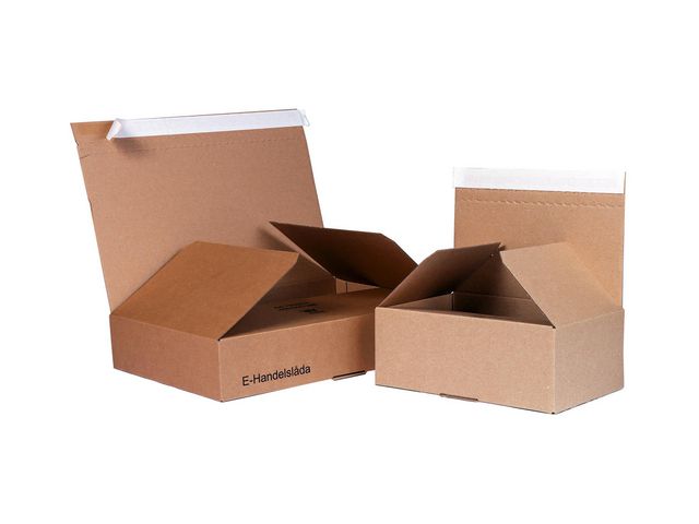 E-handelslåda 180x120x80mm | Emballage och lagerutrustning - Lådor och well - E-handelslådor | Kontorsexperten