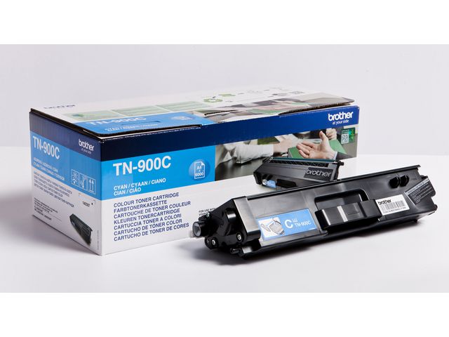 Brother Toner TN-900C, cyan | Toner och bläck - Tonerkassetter - Toner Brother | Kontorsexperten