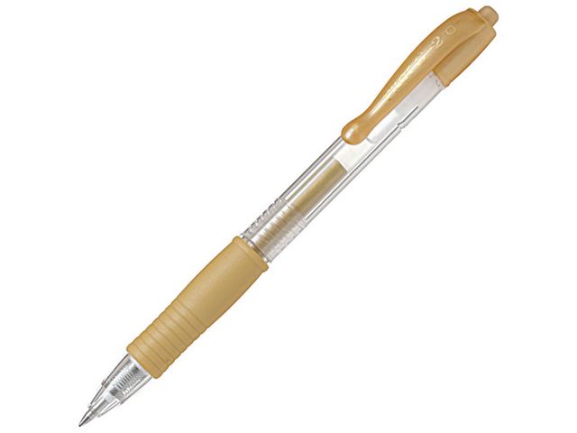 Pilot Gelpenna G-2 Metallic 0,7 guld | Kontorsmaterial - Pennor - Gelpennor | Kontorsexperten