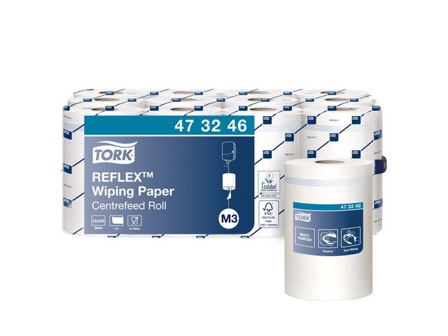 Tork Torkrulle Mini M3 vit 12/fp | Städ och hygien - Toalettpapper och torkpapper - Torkrullar | Kontorsexperten